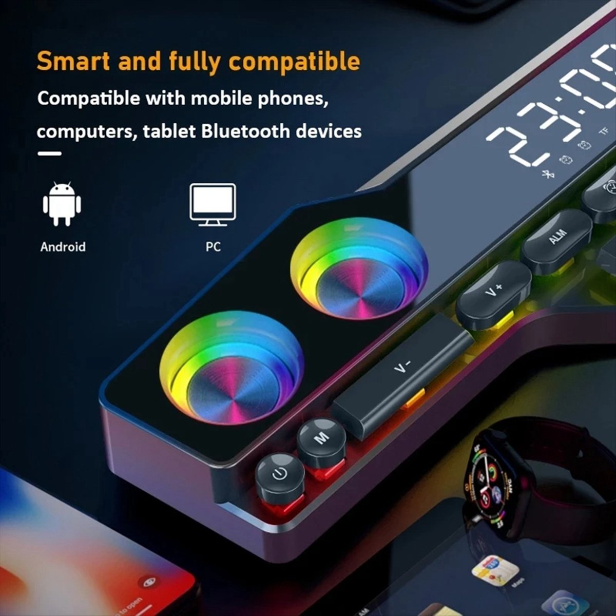 Gaming Accessories Kit - Игровые Bluetooth-колонки DTC5 V18 Dazzle Colour
