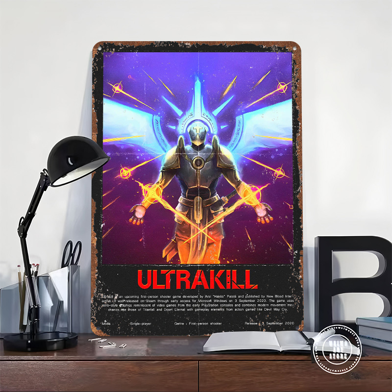Металлический постер Ultrakill – обзор и цена Gaming Accessories Europe