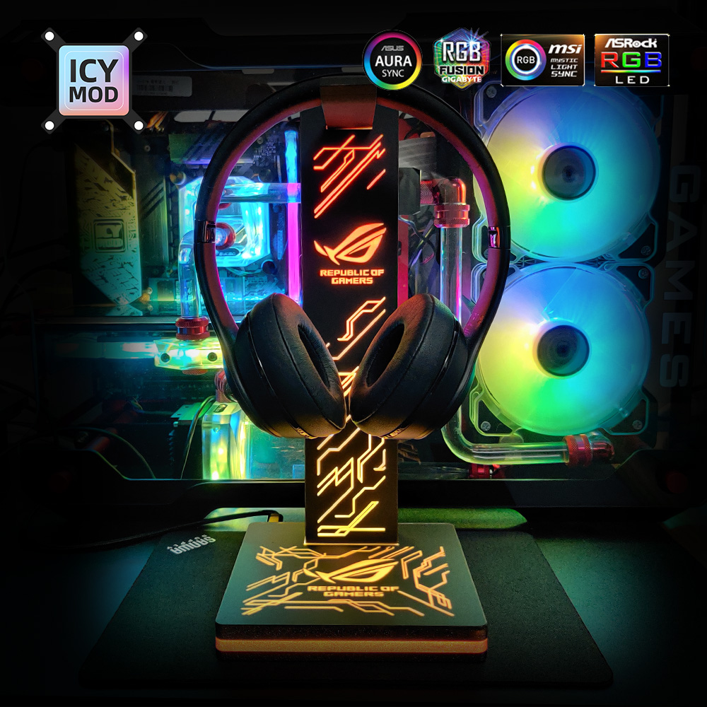 Держатель для наушников ARGB с – обзор и цена Headset Stand Rgb